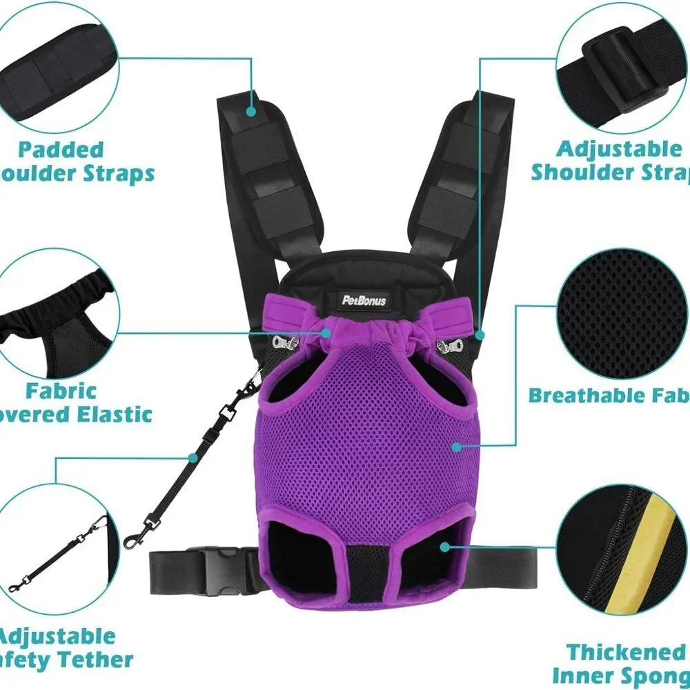 Purple Dog Carrier Backpack